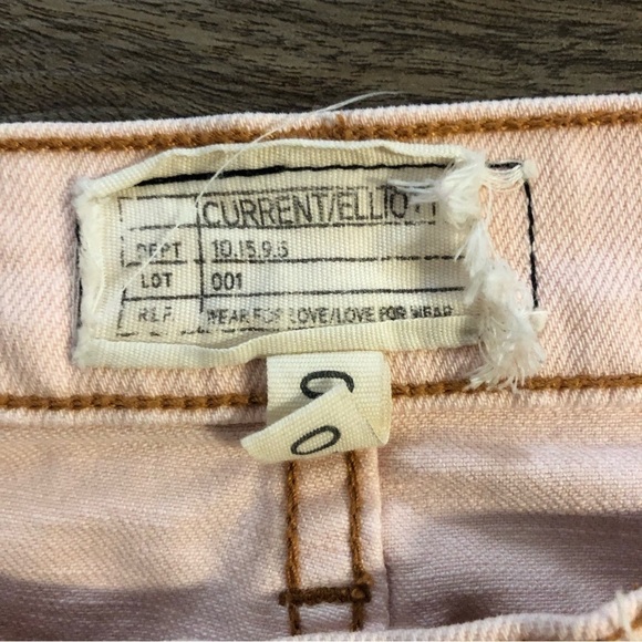 Current/Elliott Jeans Women’s 26 Skinny Blushback Harbor Destroy Busted Knees - Picture 2 of 8